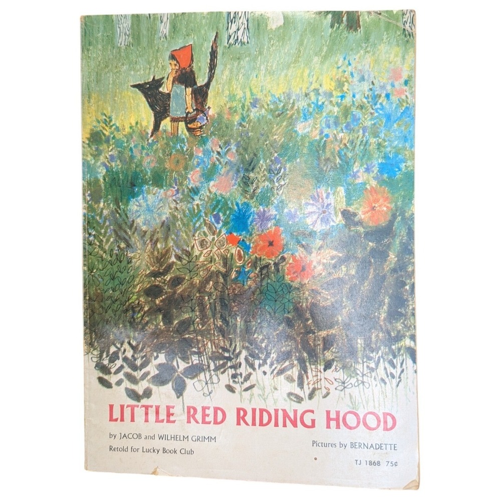 Vintage Little Red Riding Hood Lucky Book Grimm Bernadette TJ 1868 Paperback